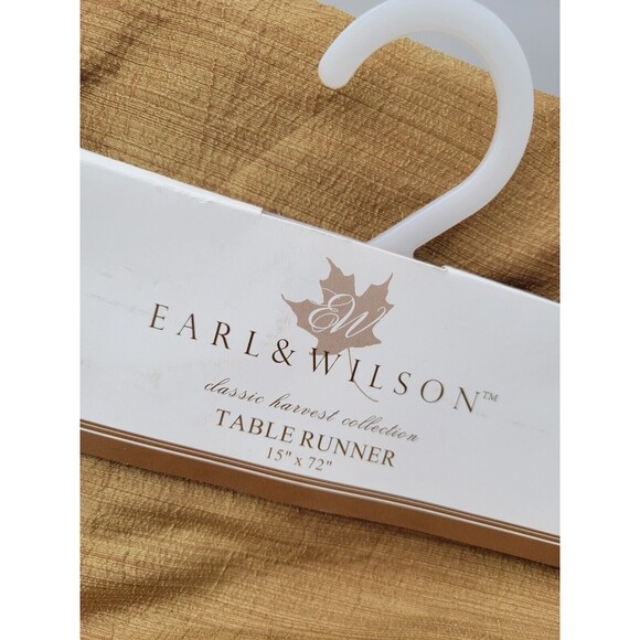 Autumn Theme Table Runner 72" & Faux Gourds Pinecones Thanksgiving Decor - Picture 2 of 13